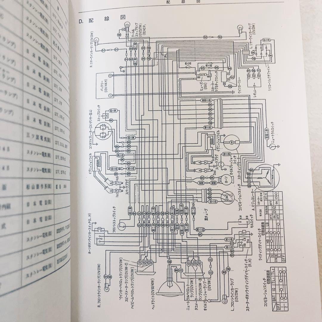 ホンダ HONDA CB750four サービスマニュアル 整備書 配線図 - メルカリ
