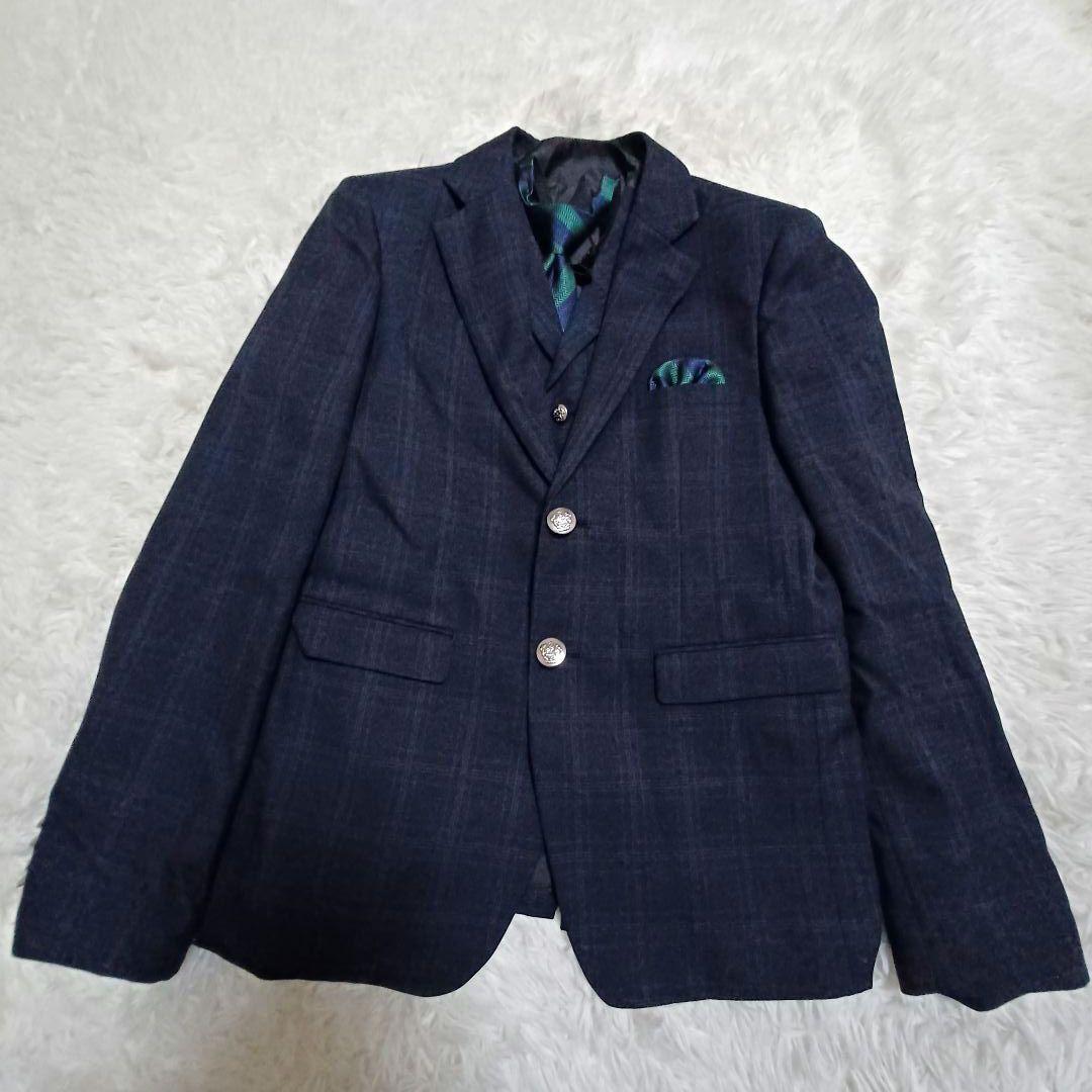 WANDER FACTORY ワンダーファクトリー ネイビーチェックスーツ - メルカリ