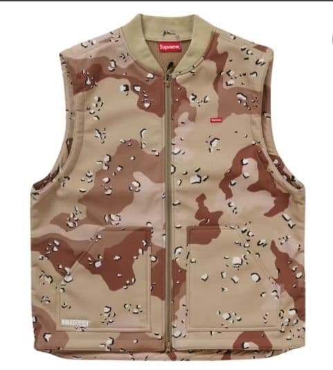 トップス Supreme WINDSTOPPER Work Vest Camo M WINDSTOPPER® Work Vest | Supreme 22fw