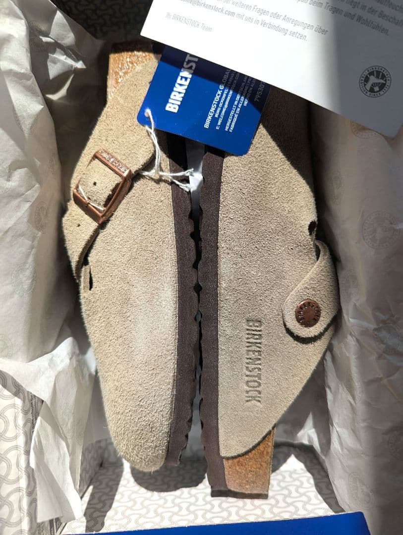 BIRKENSTOCK Boston サンダル スニーカー sandal 37 Birkenstock Boston スエード クロッグサンダル | ニュートラル