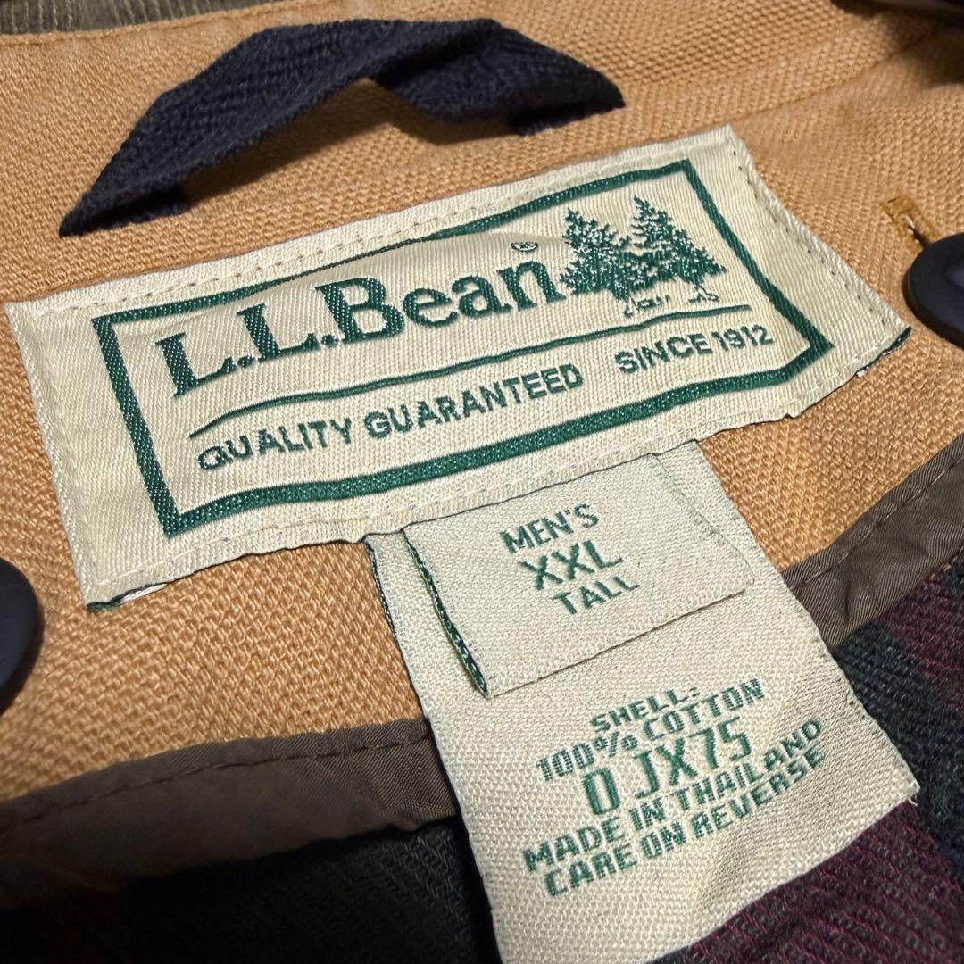 00s L.L.Bean ハンティングジャケット 襟コーデュロイ XXL