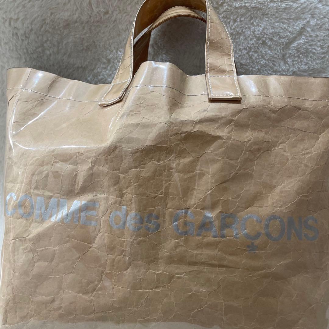 COMME des GARCONS ギャルソン紙袋 ビニール トートバッグ大容量