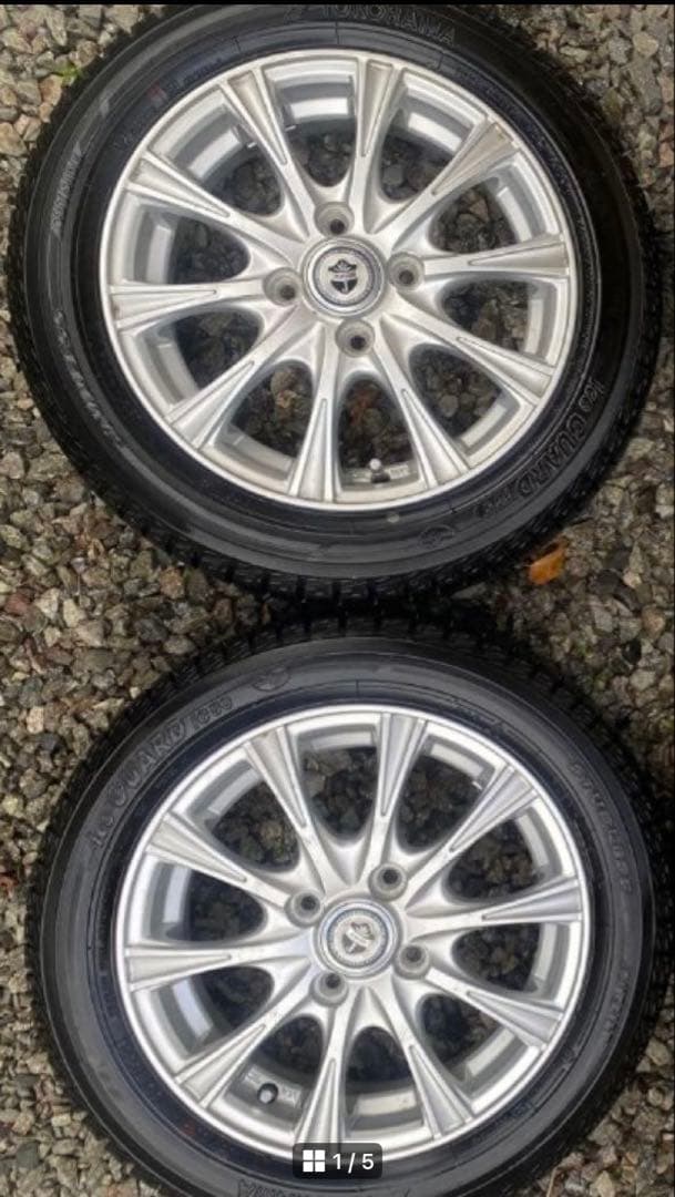 ①14インチYOKOHAMAアイスガードスタッドレス　２本　①と②があります k-tire_et018734ew026440