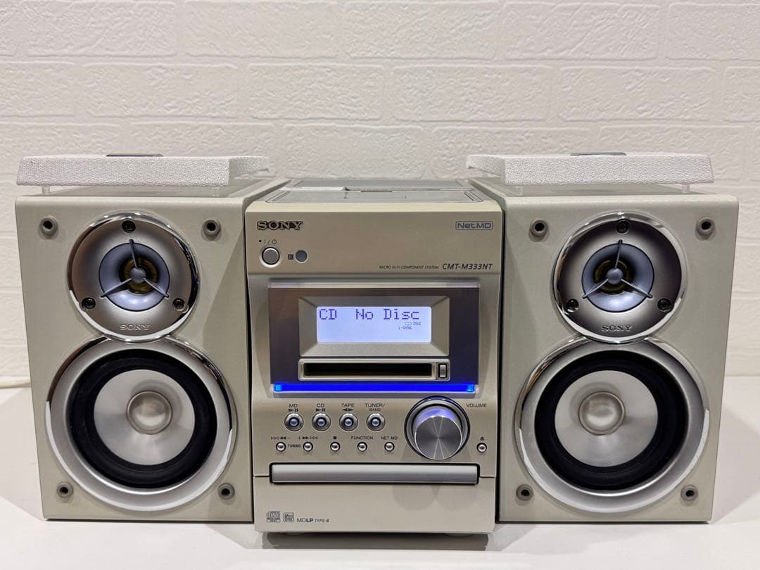 完動品】 SONY CMT-M333NT ➕ MDディスク3枚 - メルカリ