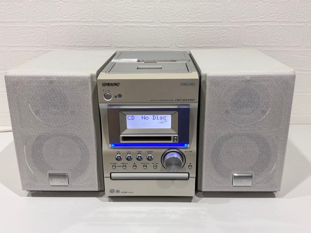 完動品】 SONY CMT-M333NT ➕ MDディスク3枚 - メルカリ
