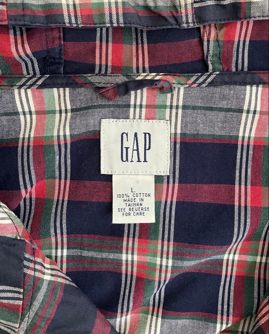 old GAP アノラックパーカー チェック柄 90s vintage - メルカリ
