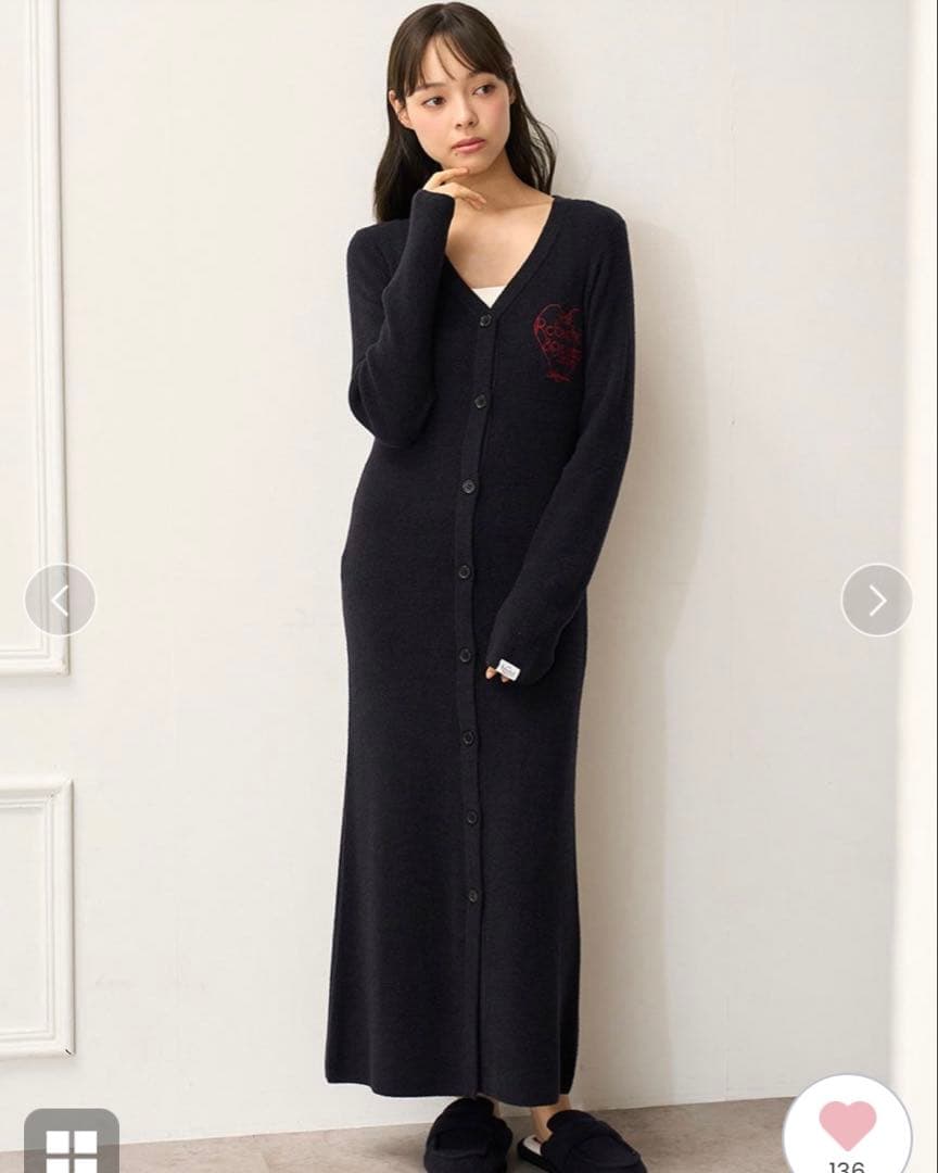 gelatopiqueJOELROBUCHONスムーズィーシルク前開きワンピース gelato pique｜【JOEL ROBUCHON】スムーズィーシルク前開きワンピース