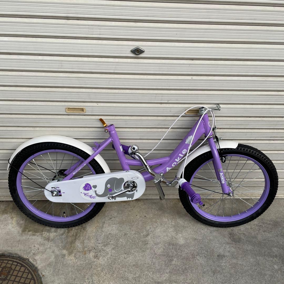 未使用品】AOKLE 子供用自転車 18インチ パープル - メルカリ
