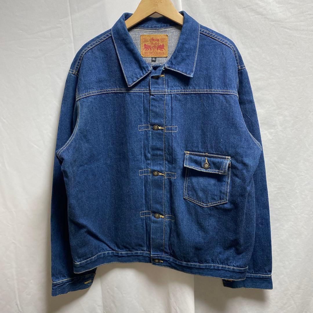 STUSSY RED LINE 1st デニム ジャケット ステューシー - メルカリ