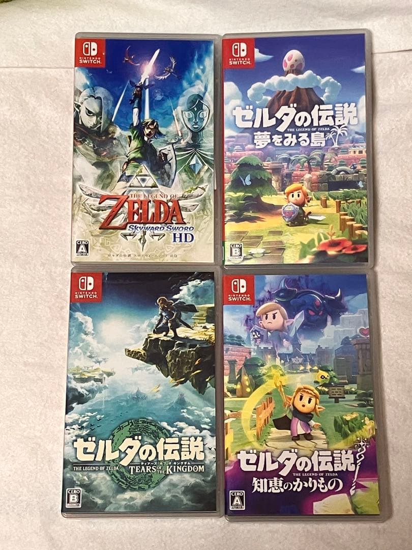 ゼルダの伝説ゲーム4本セット Wii WiiU ゼルダの伝説 ゲームソフト 4本 | トレカ、マンガ