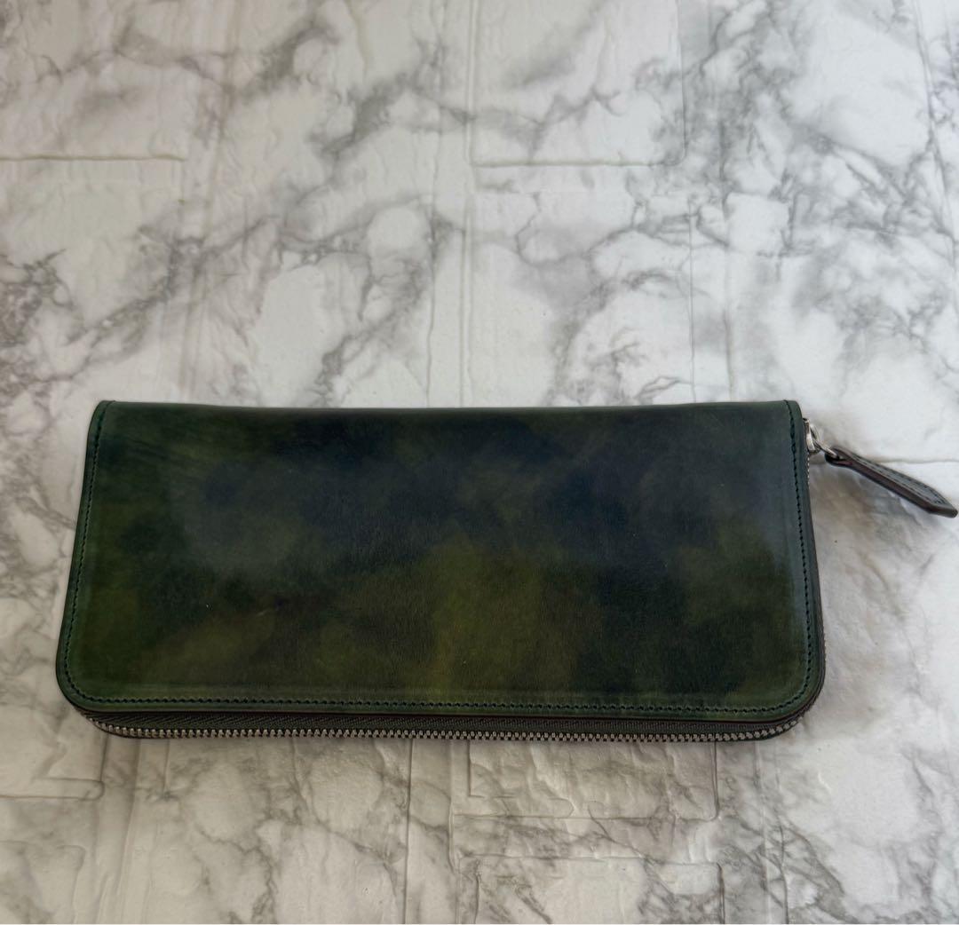 新進工房 バタール 長財布 シェルコードバン フルオプション