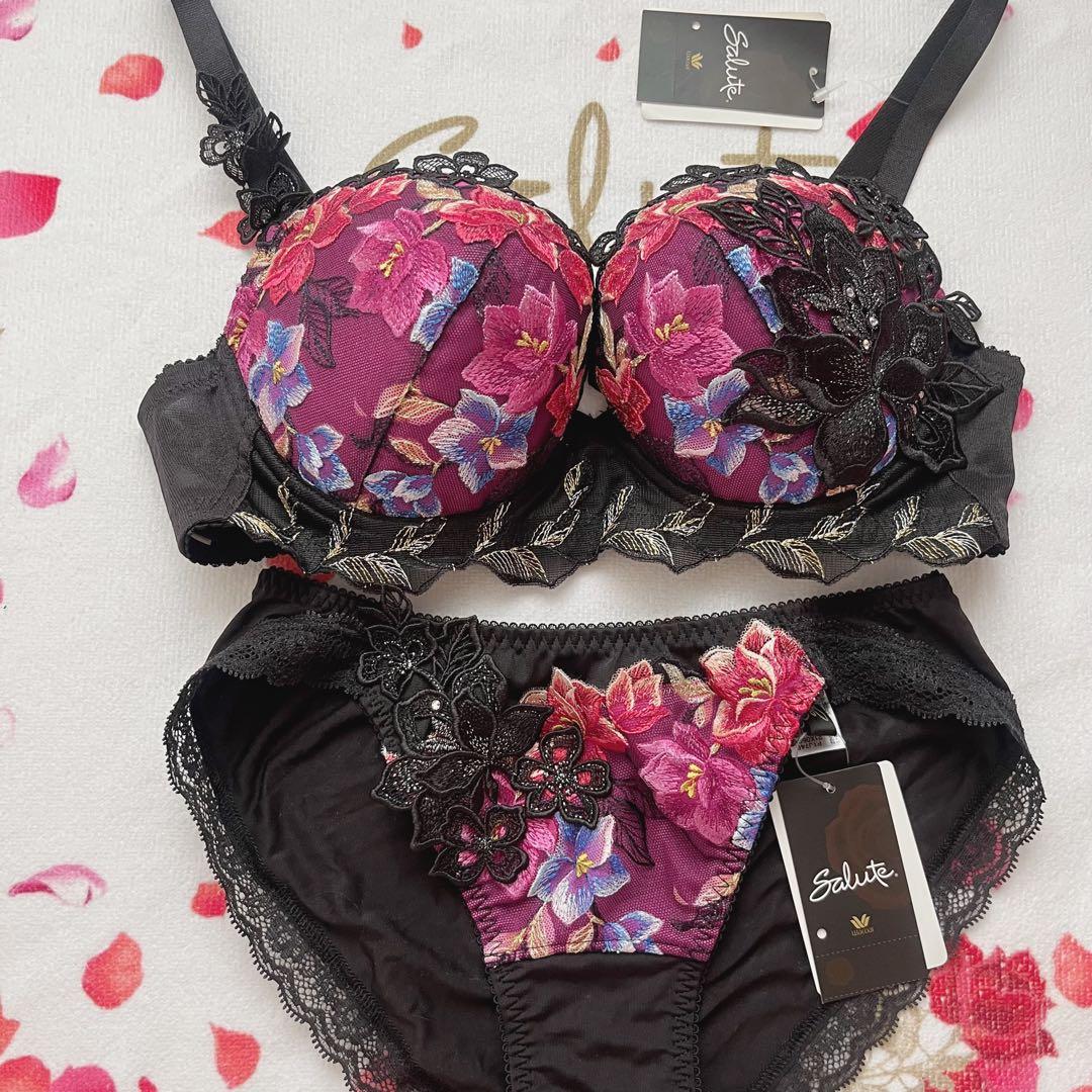 ワコール　サルート マダガスカル　46G BL ブラ　ノーマルショーツ　M ワコール サルート 81G ショーツ PTJ781ML ハイレッグ ノーマルタイプ