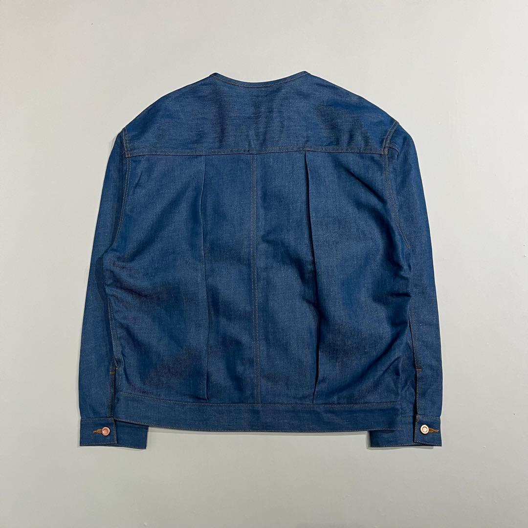 N.HOOLYWOOD no collar chambray jacket