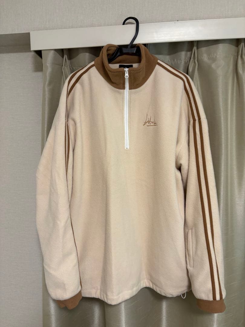 Libelice ベージュ フリース ハーフジップ ウェア