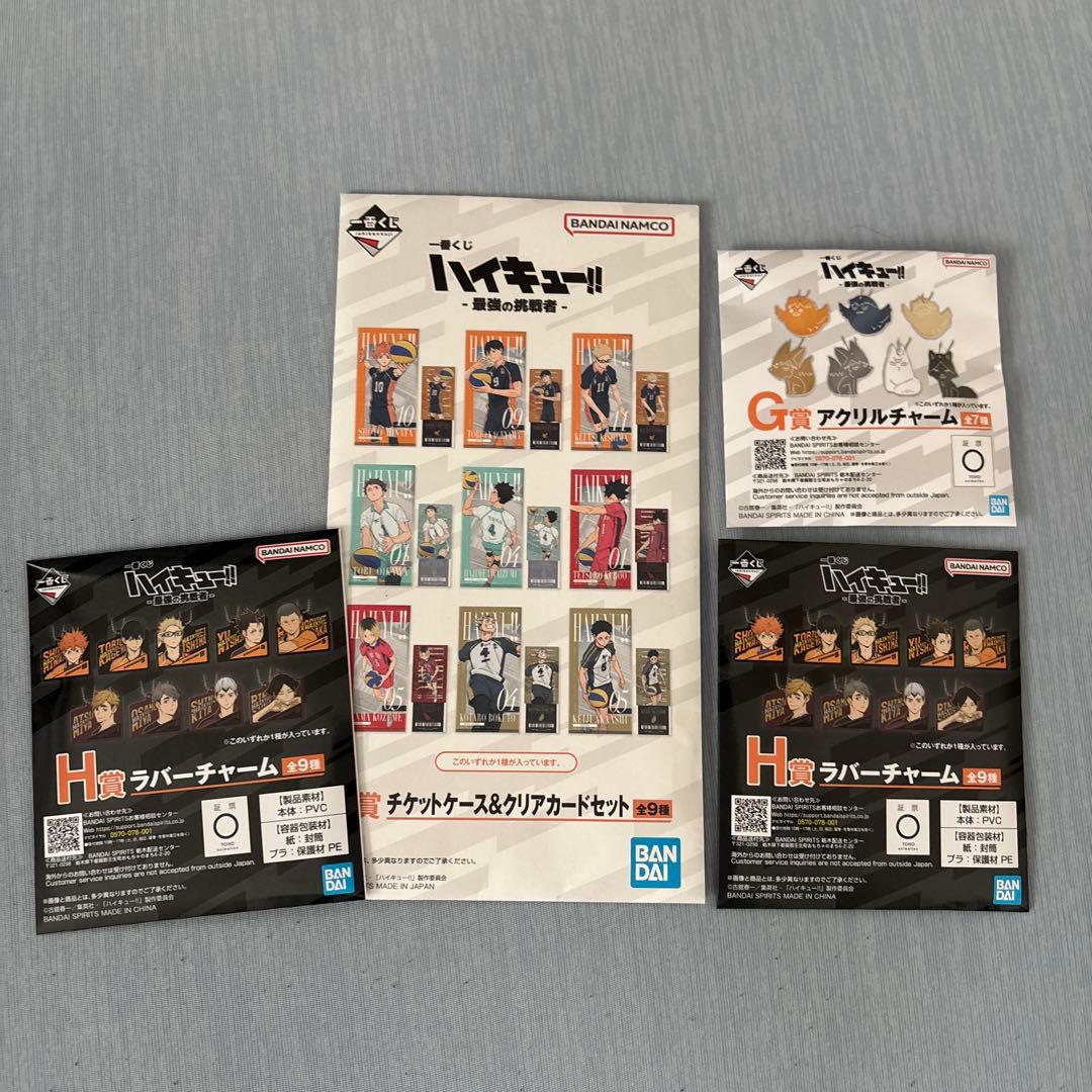ハイキュー 一番くじ 最強の挑戦者 ラストワン 北信介 E賞 メッシュ
