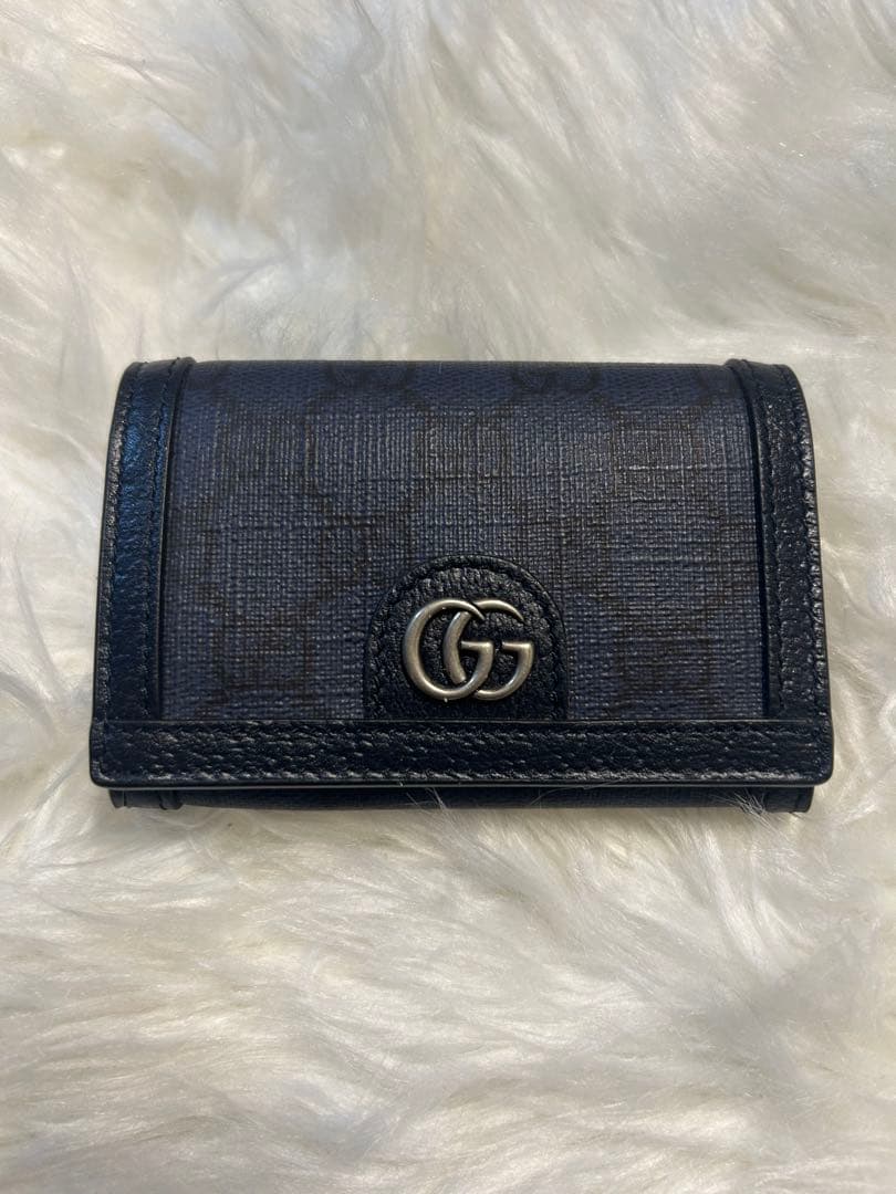 グッチ　GGスプーリームキャンバスダブルGカードケース　763286 2067 GUCCI(グッチ) GGスプリームキャンバス ダブルG カードケース 名刺入れ