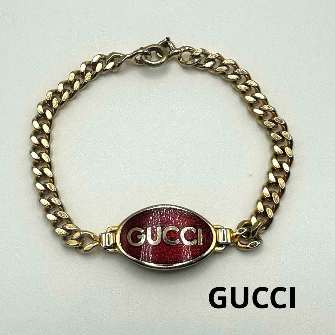 GUCCI オールドグッチ ゴールドチェーン 喜平 ブレスレット - メルカリ