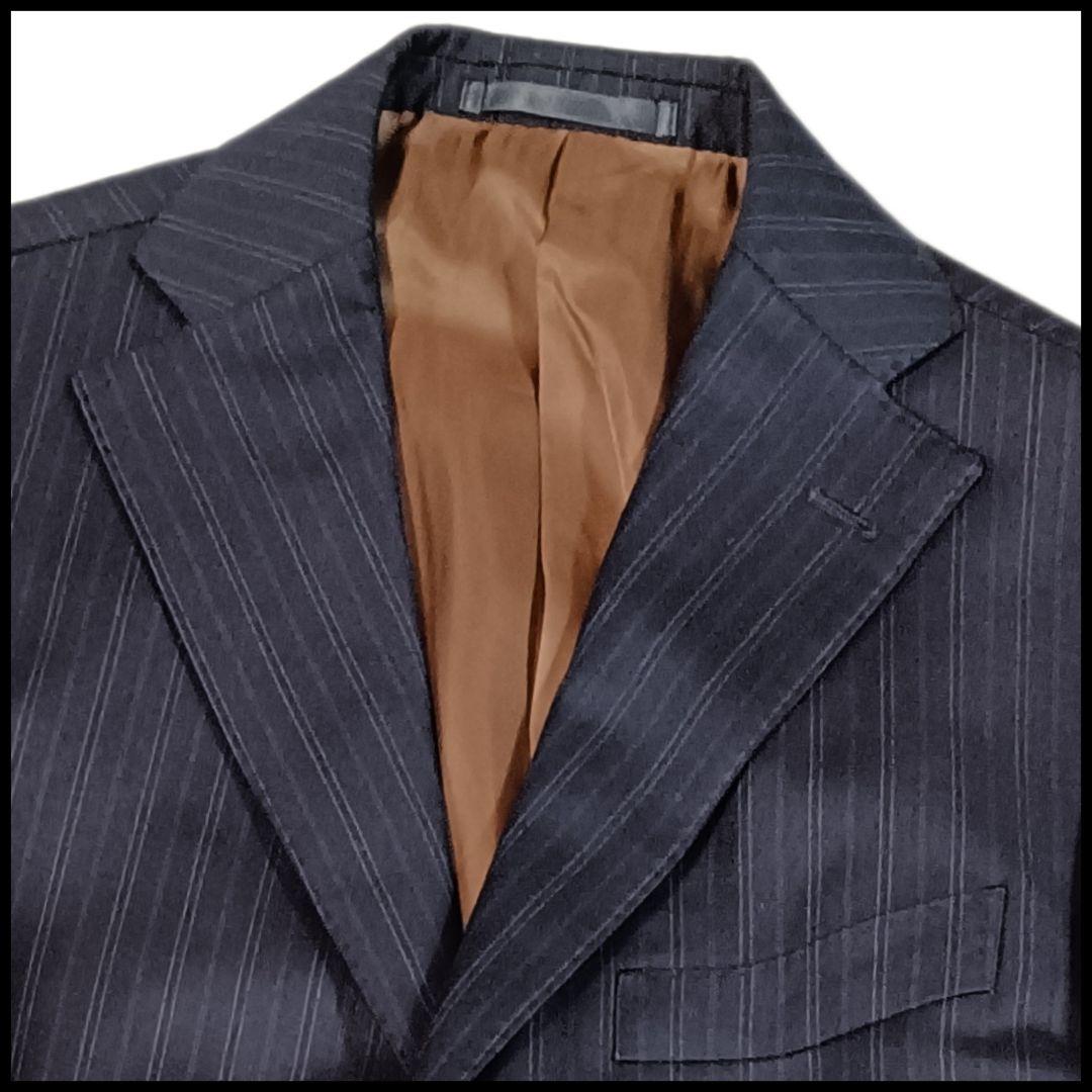 カノニコ生地】Super 110's セットアップ ネイビー 紺 A6 本切羽