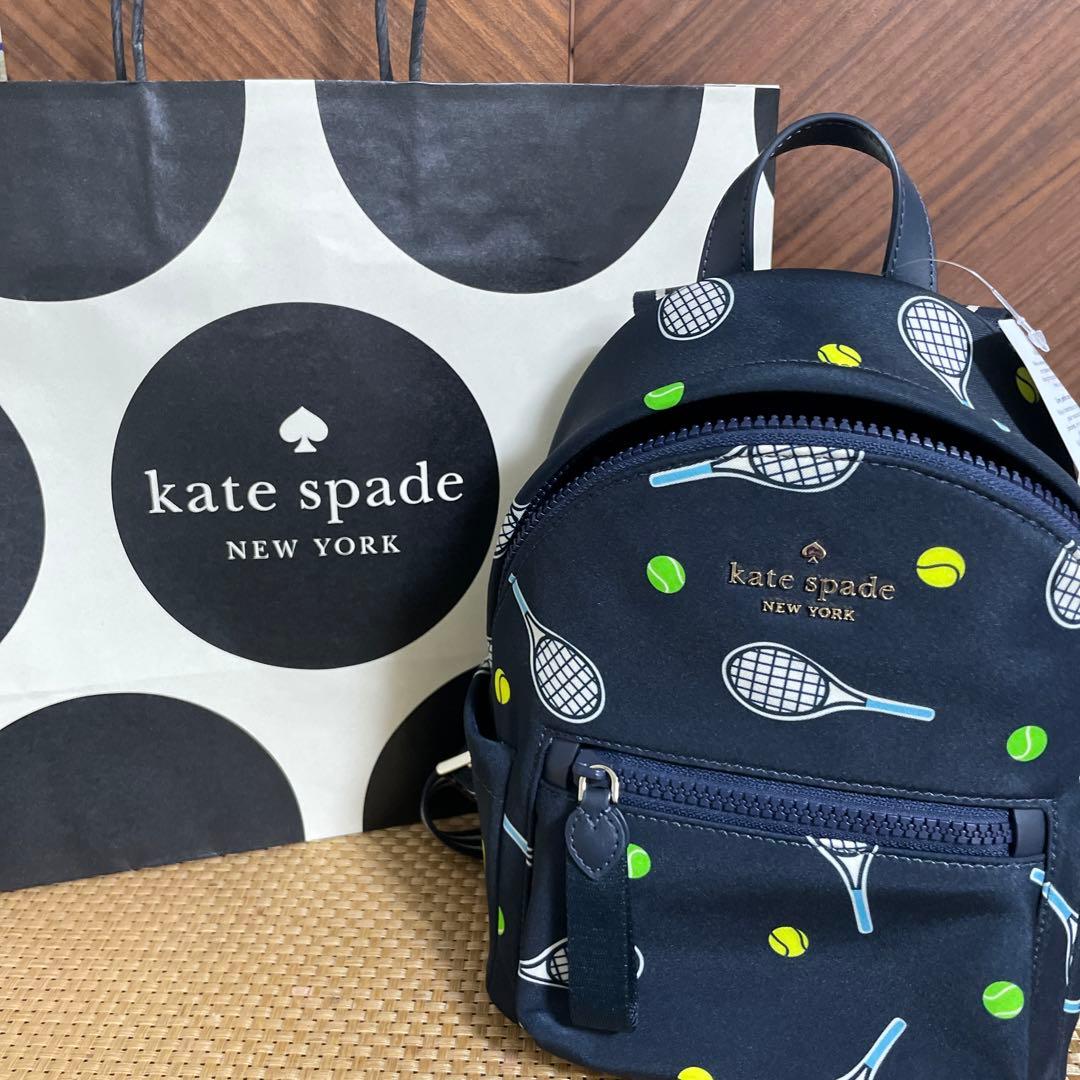 ケイトスペード テニス柄リュック - メルカリ