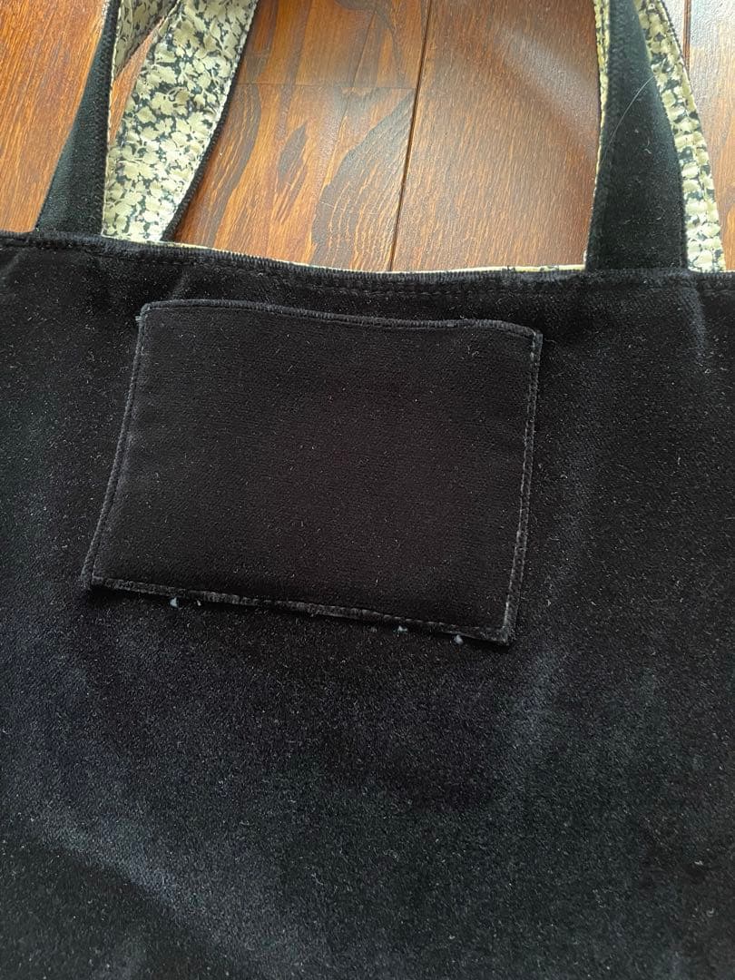 ボンポワン ベロアトートバッグ リバーシブル - メルカリ