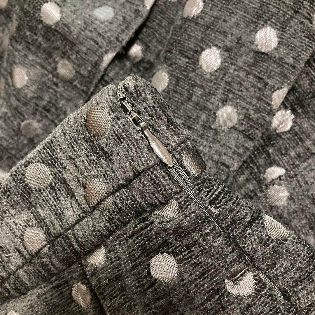 IENA LA BOUCLE ドットジャガードタックスカート