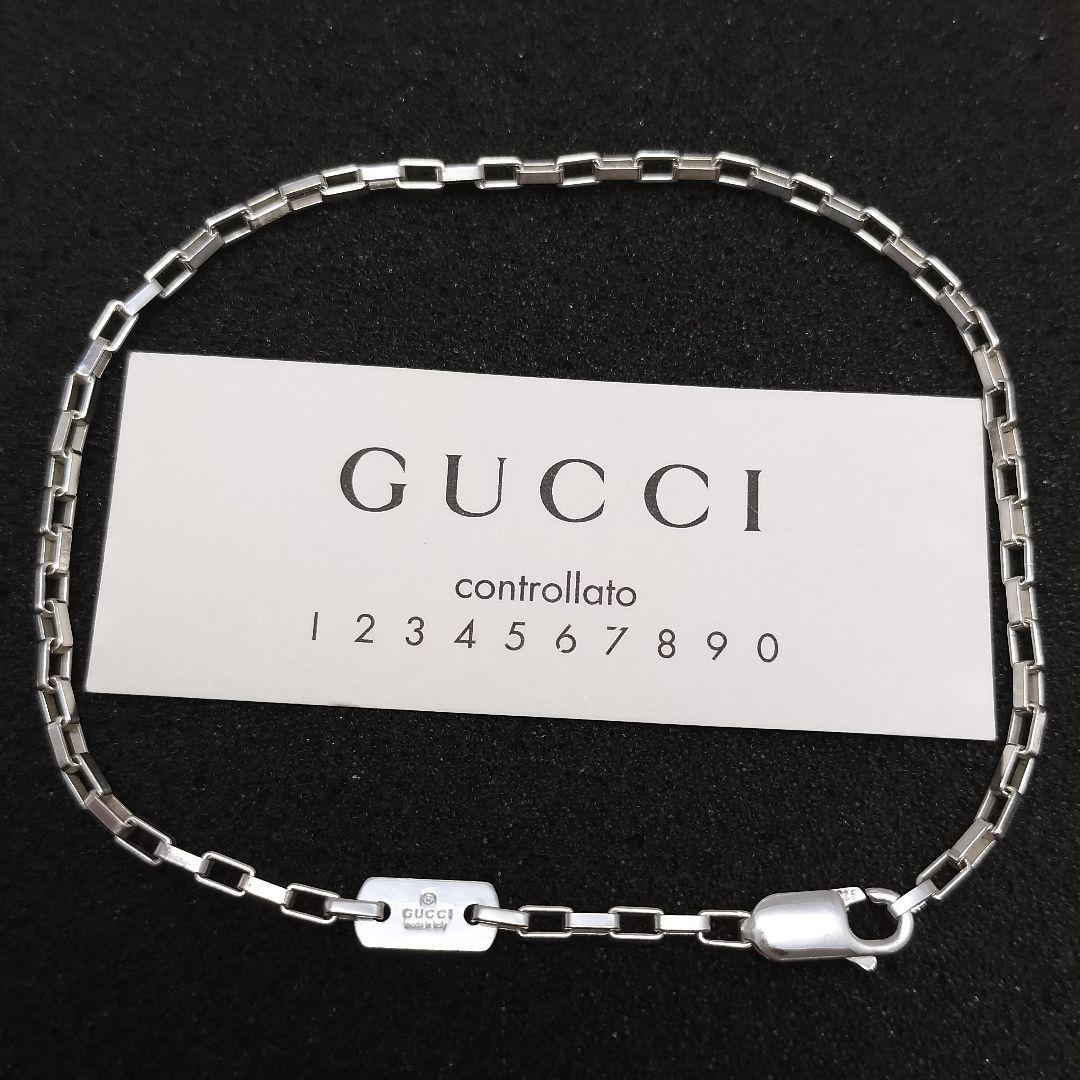 GUCCI グッチ ブレスレット ベネチアン スクエア 21cm 925 GUCCI グッチ 喜平ブレスレット