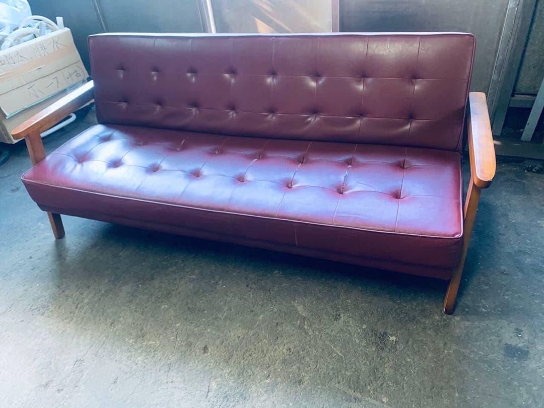 ♦️ソファベッド BTM 新発売！ソファベッド 二人掛け PUレザー 座椅子 折り畳み 2WAY 6