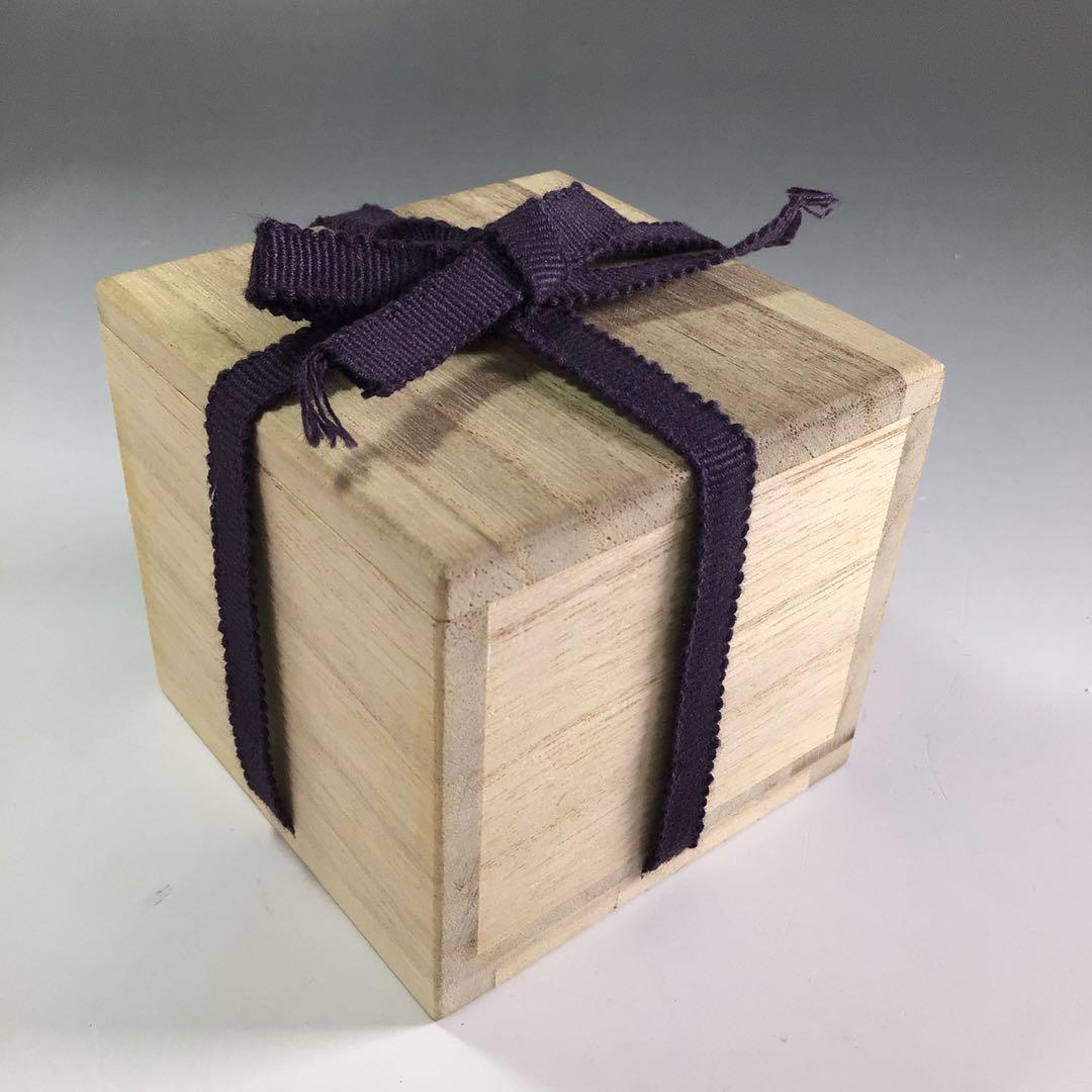 P895 香合 『鏡山窯 井上公之造』『絵唐津』『丸香合』 共箱