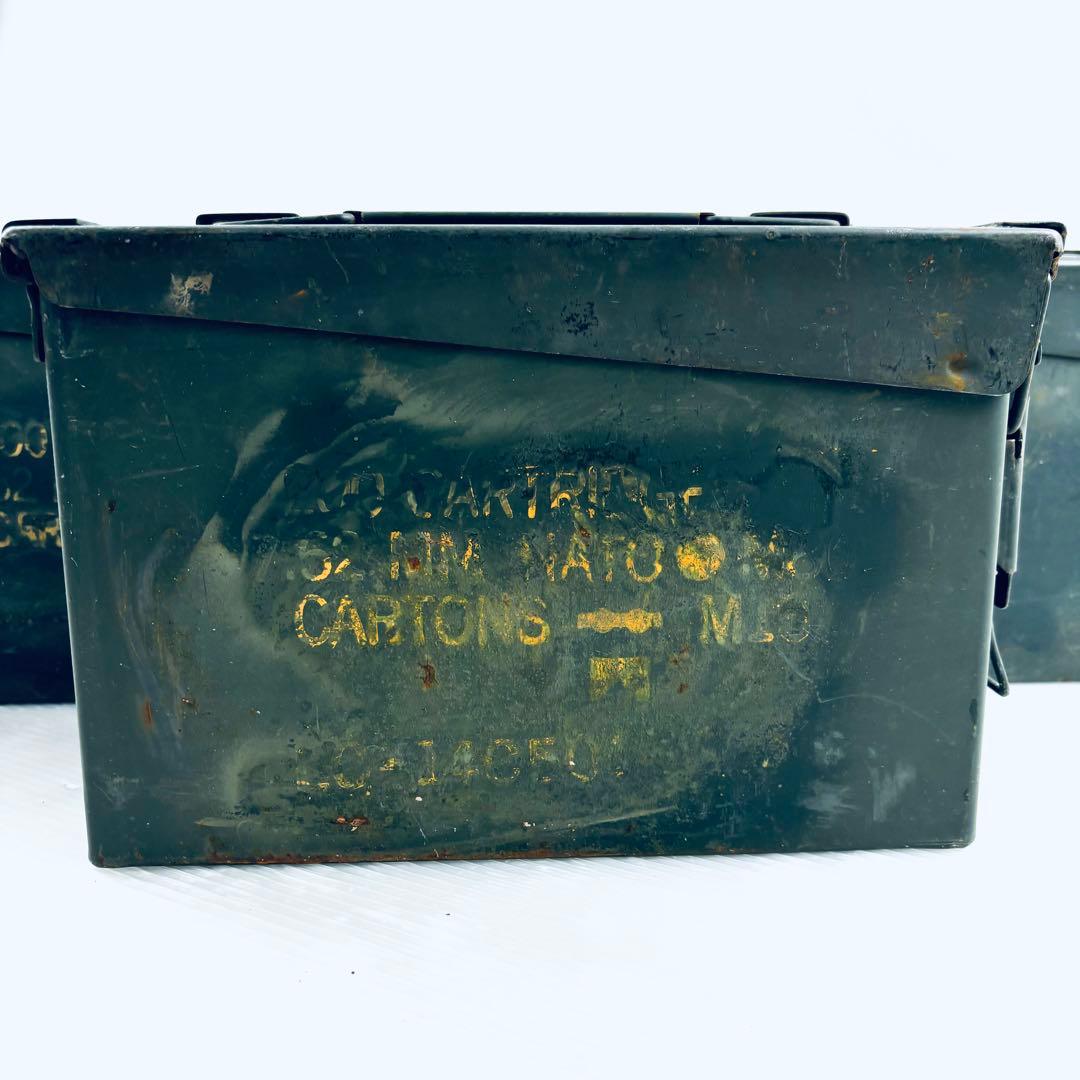 アンモボックス 7.62mm NATO弾 弾薬箱 ミニタリー NATO軍　6個