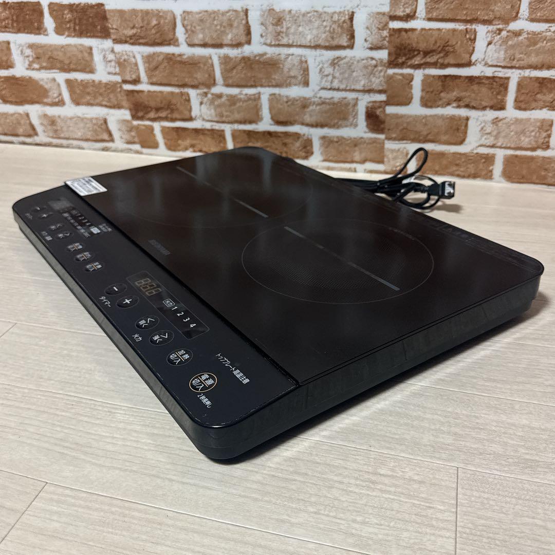 IRIS OHYAMA 2口IHコンロ IHK-W13S-B アイリスオーヤマ - メルカリ