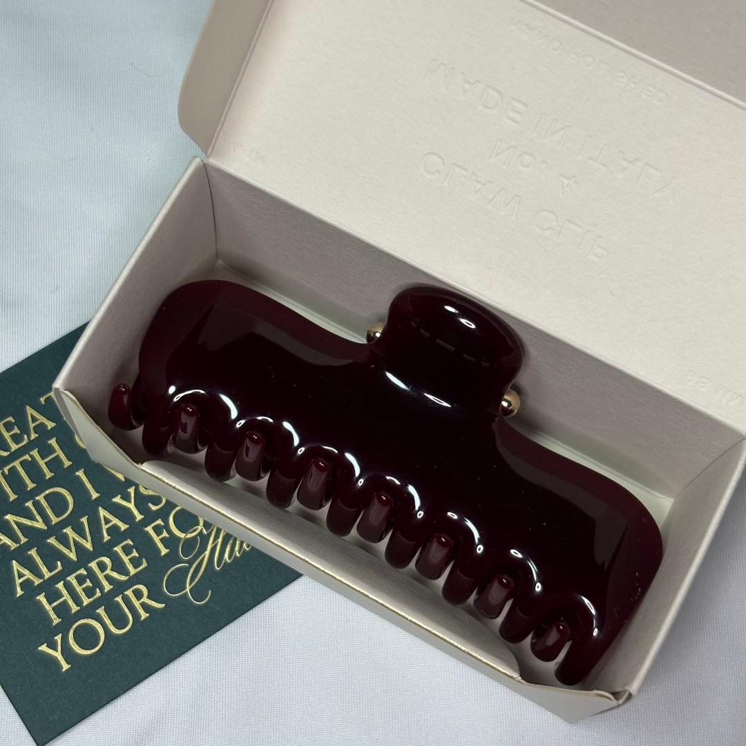 【Undo Hairware】No. 4 Claw クリップ　ボルドー 4