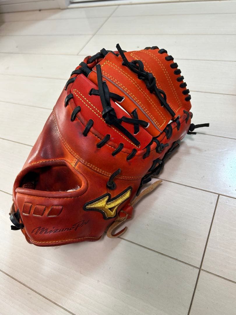 ミズノ 軟式ファーストミット　オレンジ ミズノプロ ファーストミット 軟式（色：オレンジ系）のおすすめ人気