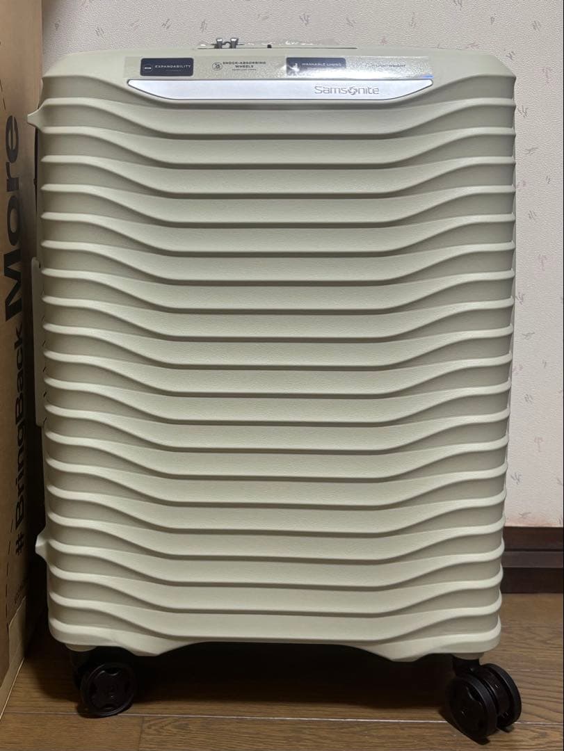 未使用品 Samsonite アップスケープ スピナー55 アップスケープ スピナー55 エキスパンダブル ノーティカルブルー