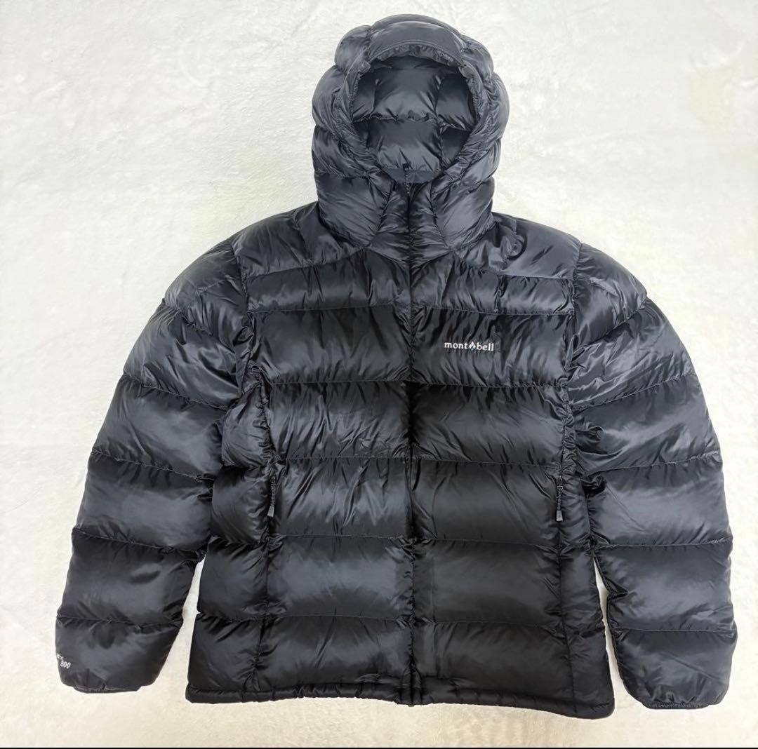 t*様 montbell ライトアルパインダウンパーカ 黒 XL ドローコード付