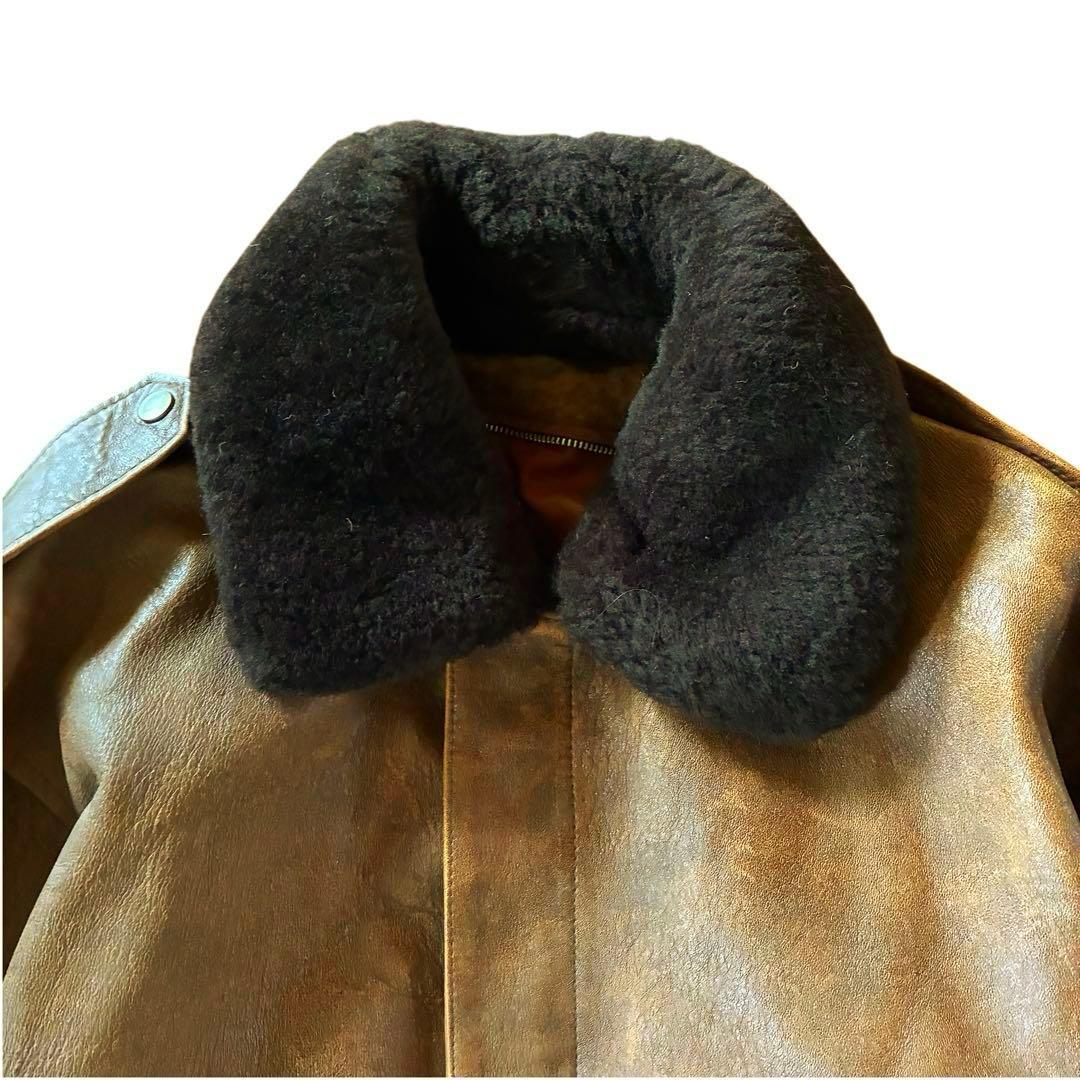 90s real leather bomber jacket 本革 a2 g1 - メルカリ