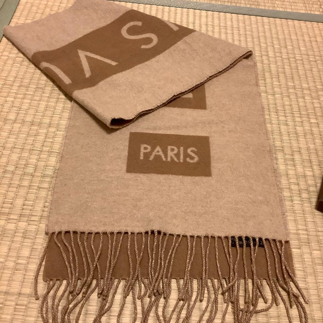 LOUIS VUITTON ベージュ マフラー PARISロゴ マフラー・LV エセンシャル S00｜ルイ・ヴィトン 公式サイト - M77728