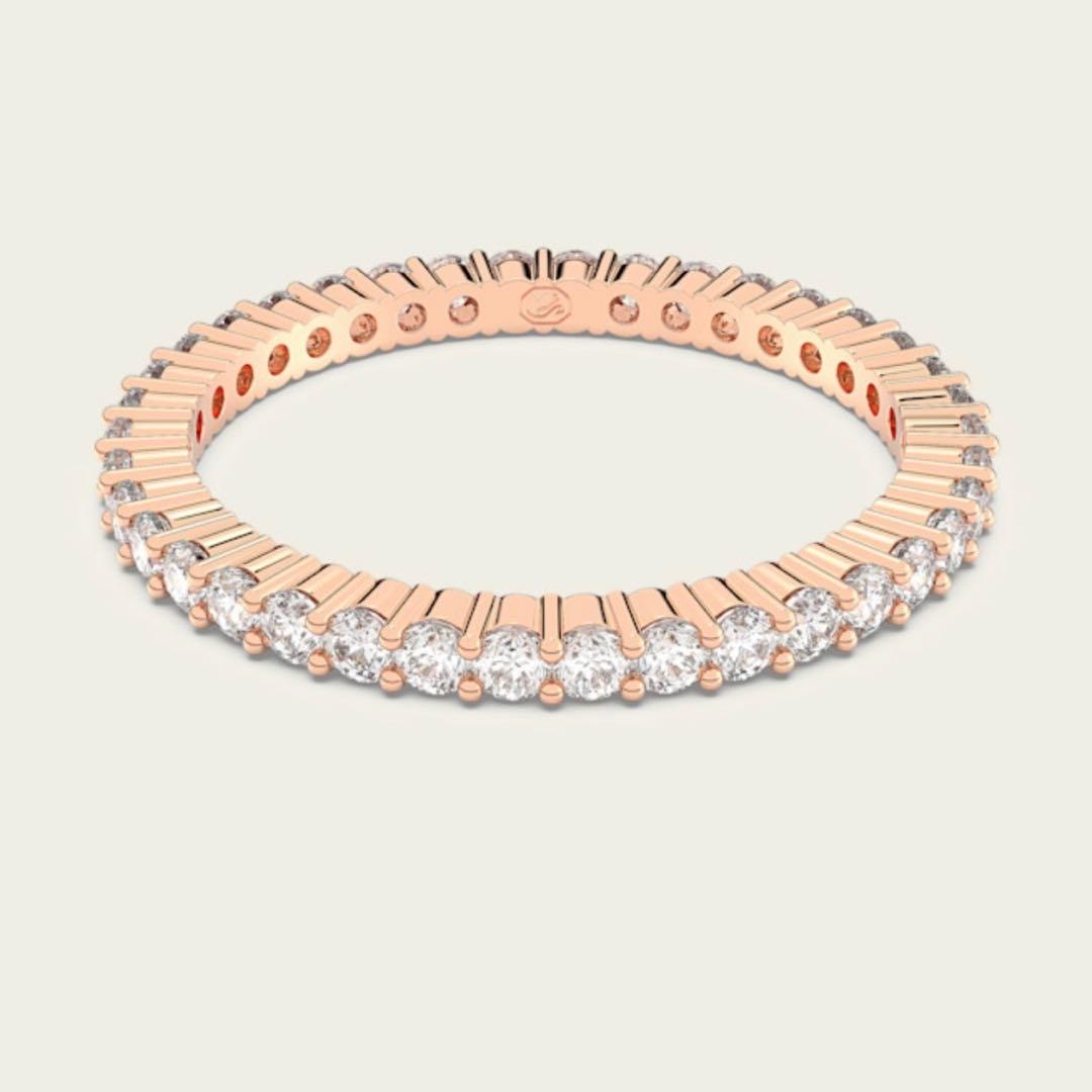 ★美品★SWAROVSKI スワロスキー Matrix Vittore リング Matrix Vittore ring, Round cut, White, Silver-tone finish | Swarovski