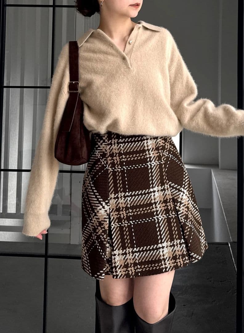 2025AW今季新作】ロービングチェックミニスカート SNIDEL - メルカリ