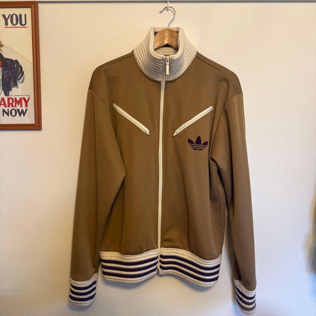 adidas ブラウン ジャージ Mサイズ ファッション メンズ トップス