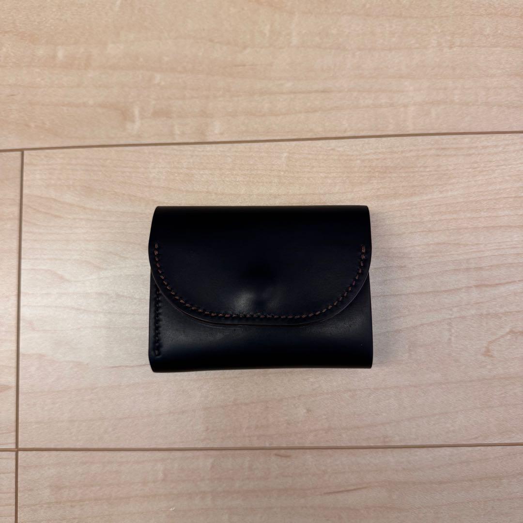 コンパクトウォレット シェルコードバン HORWEEN hasegawa ホーウィンシェルコードバンコンパクトウォレット - Flathority