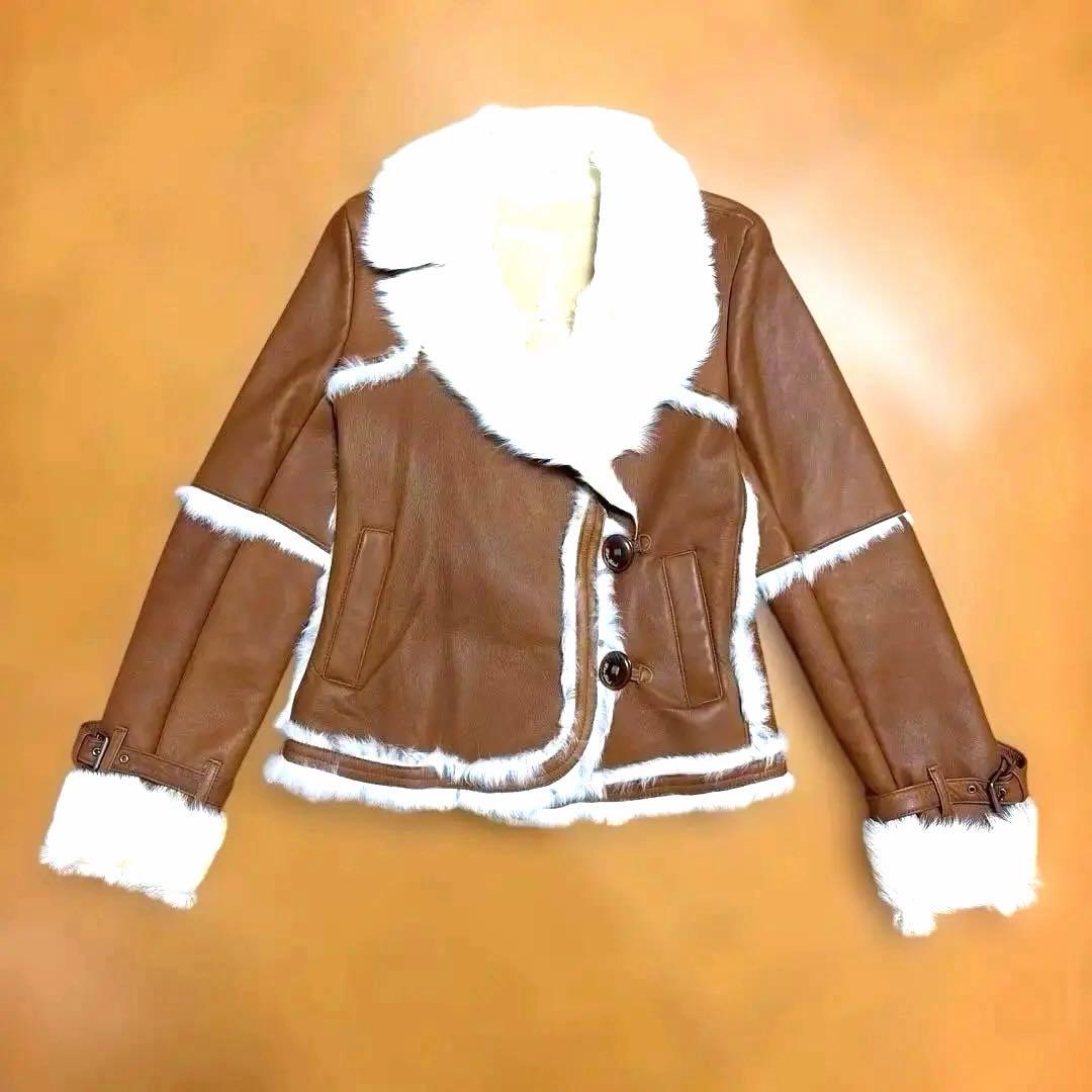 バーバリーブルーレーベル シープスキン レザー ジャケット 38 - メルカリ