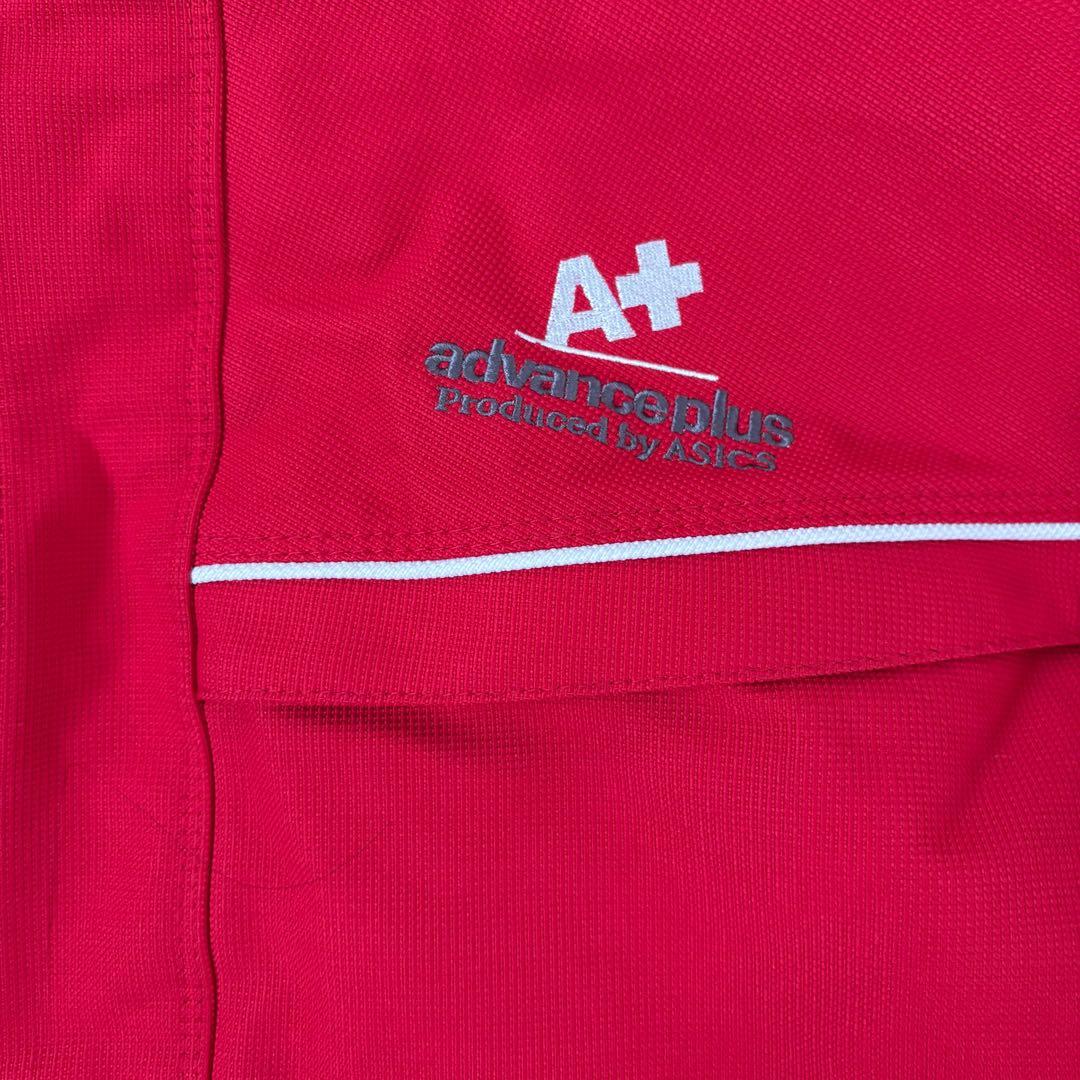 極美品☆asics advance plus スキーウェア 赤 上下セット M - メルカリ