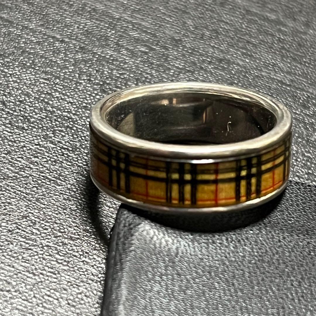 BURBERRY】バーバリー 指輪 リング シルバー ノヴァチェック - メルカリ