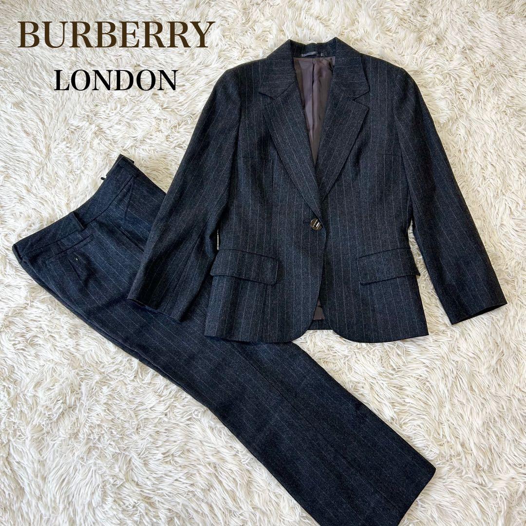 ゆきもん様BURBERRY LONDON スーツ セットアップ ジャケット パン BURBERRY LONDON ENGLAND STRIPE PATTERNED SET UP SUIT MADE IN ITALY