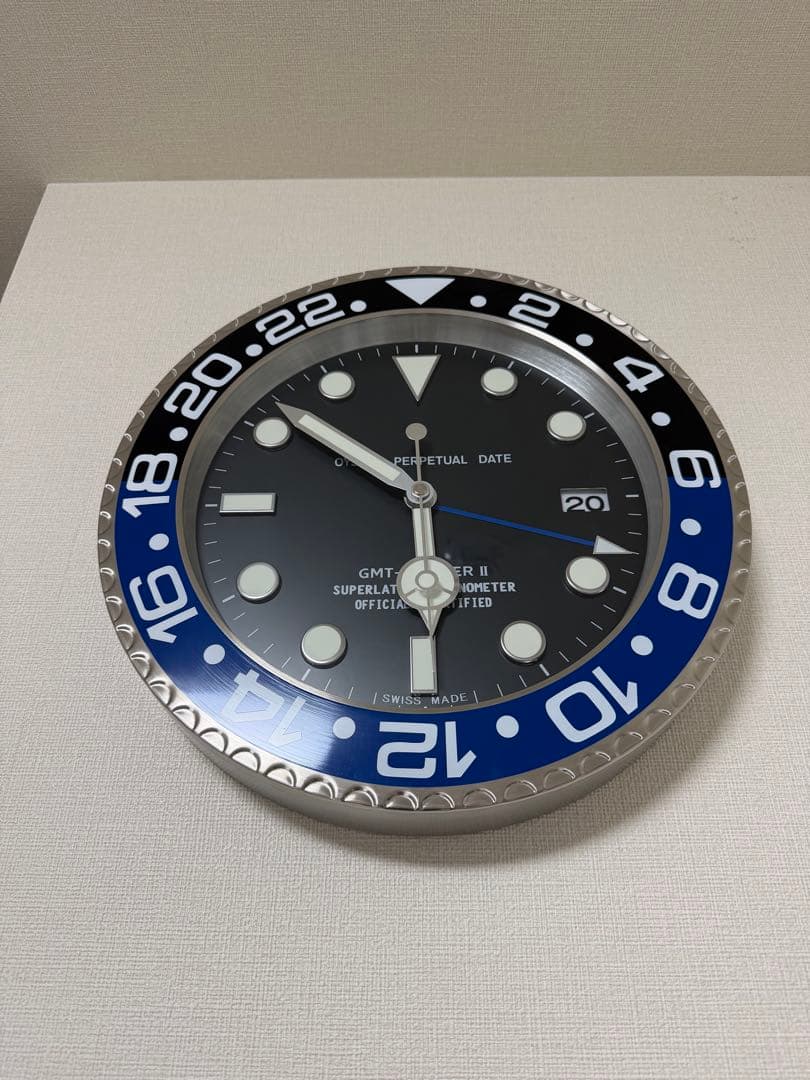 ロレックス壁掛け時計GMTマスター2バットマン - メルカリ