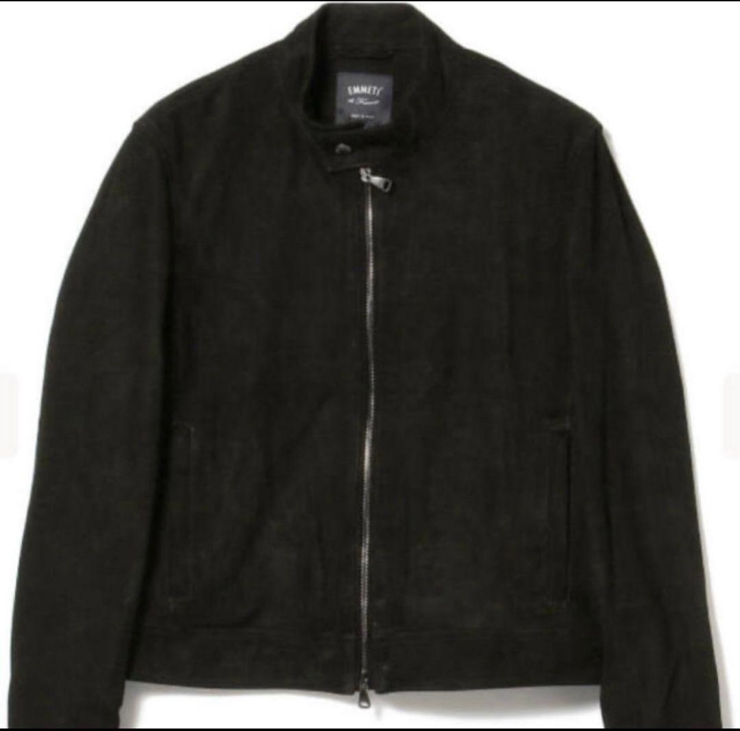 EMMETI JURI スエード仕様　ブラック EMMETI - JURI (ユリ) / ピッグ スウェード シングルライダース