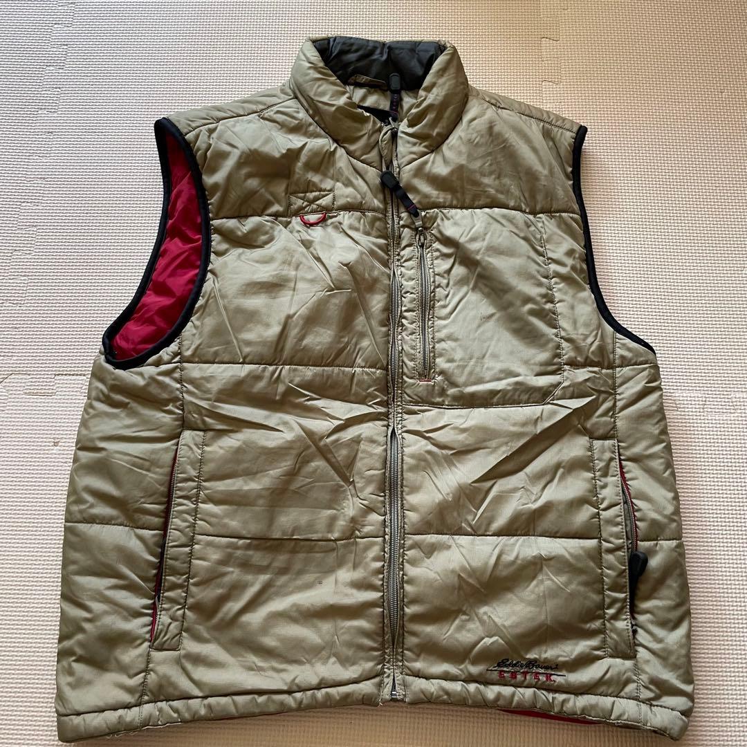 d*i様 90s EBTEK M エディーバウアー 中綿ベスト ベージュ - メルカリ