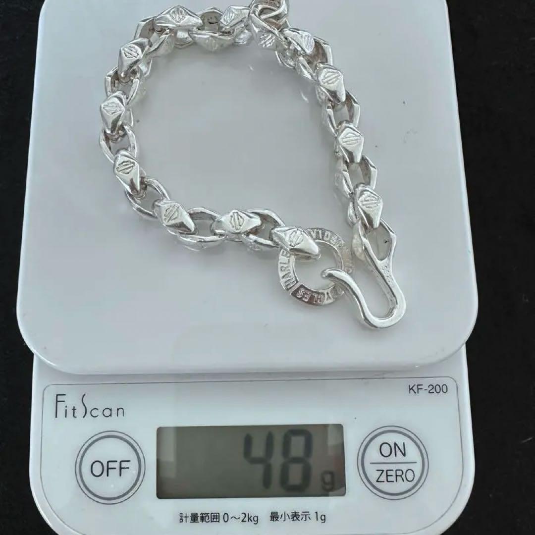 80s ハーレーダビットソン ブレスレットヴィンテージ シルバー925