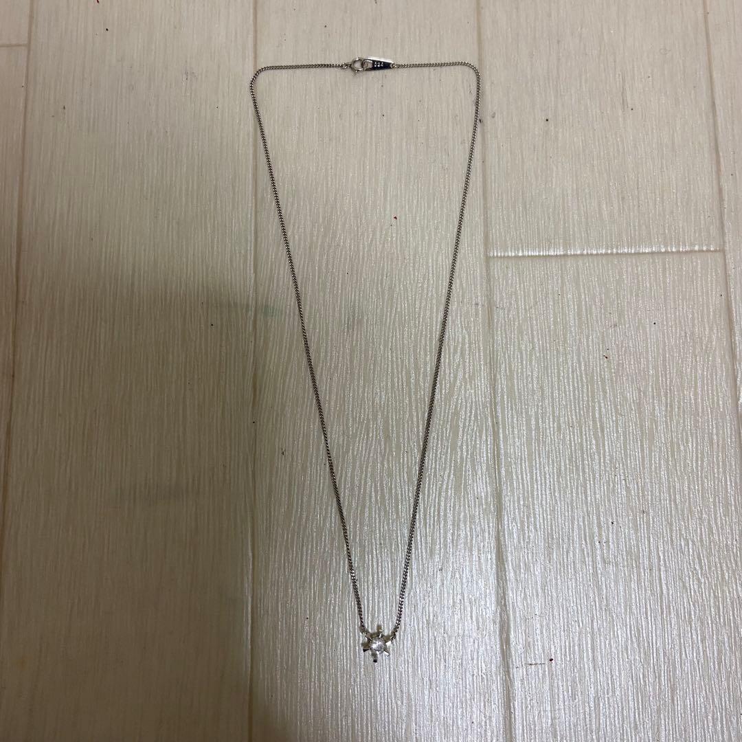 一粒 プラチナダイヤモンドネックレス 0.34ct pt850