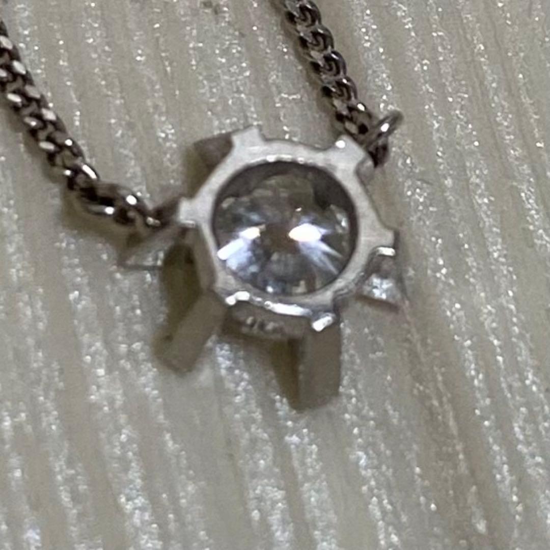 一粒 プラチナダイヤモンドネックレス 0.34ct pt850